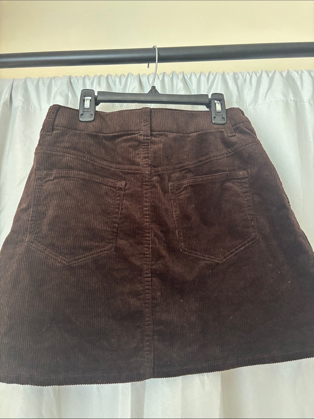 UNIQLO Dark Brown Corduroy Mini Skirt - Picture 3 of 4